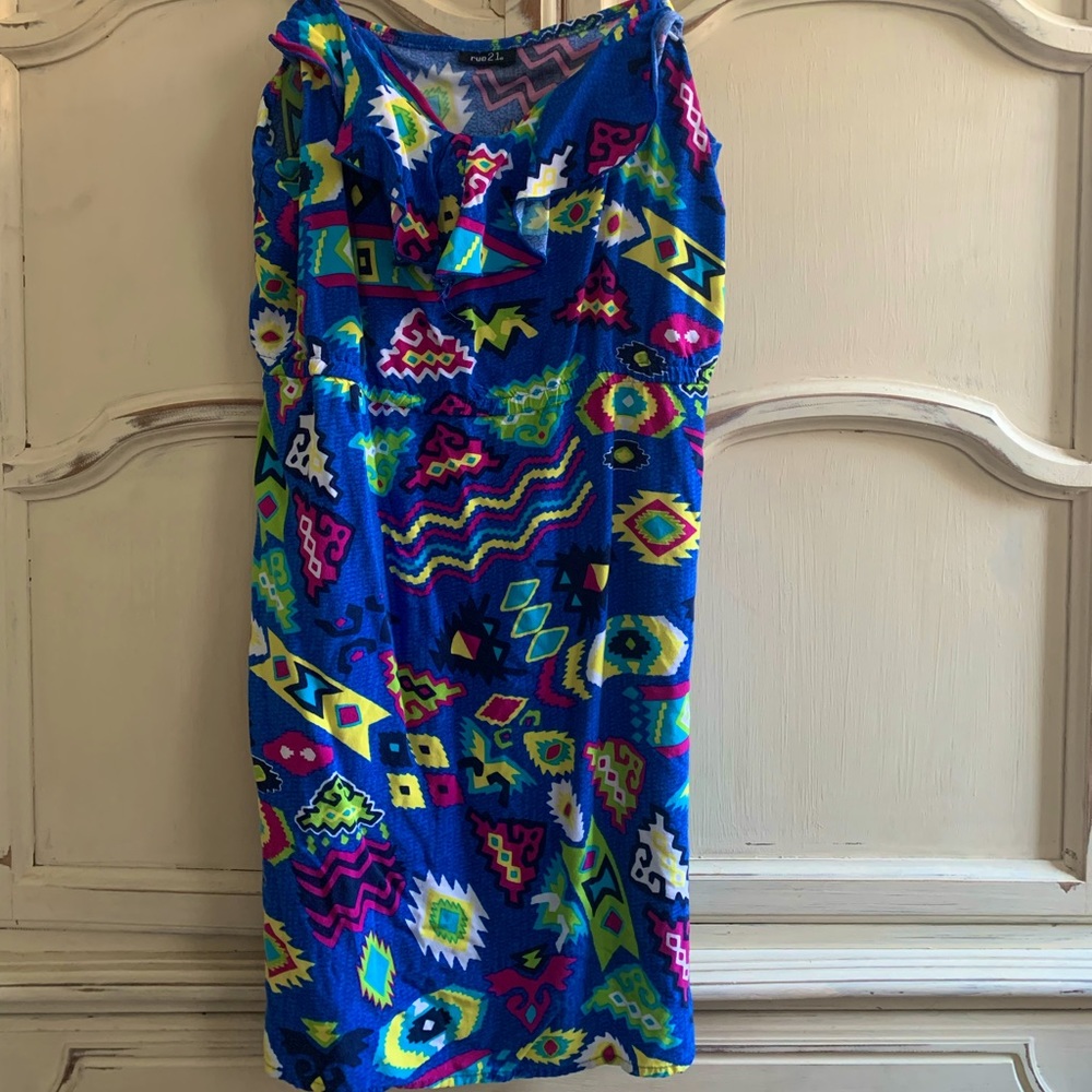 Patterned Slip Dress